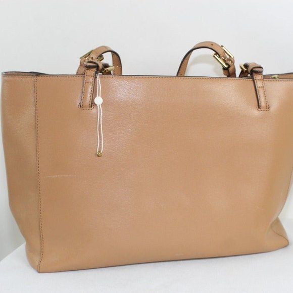 TORY BURCH York Saffiano Leather Tote Bag Brown main image 7